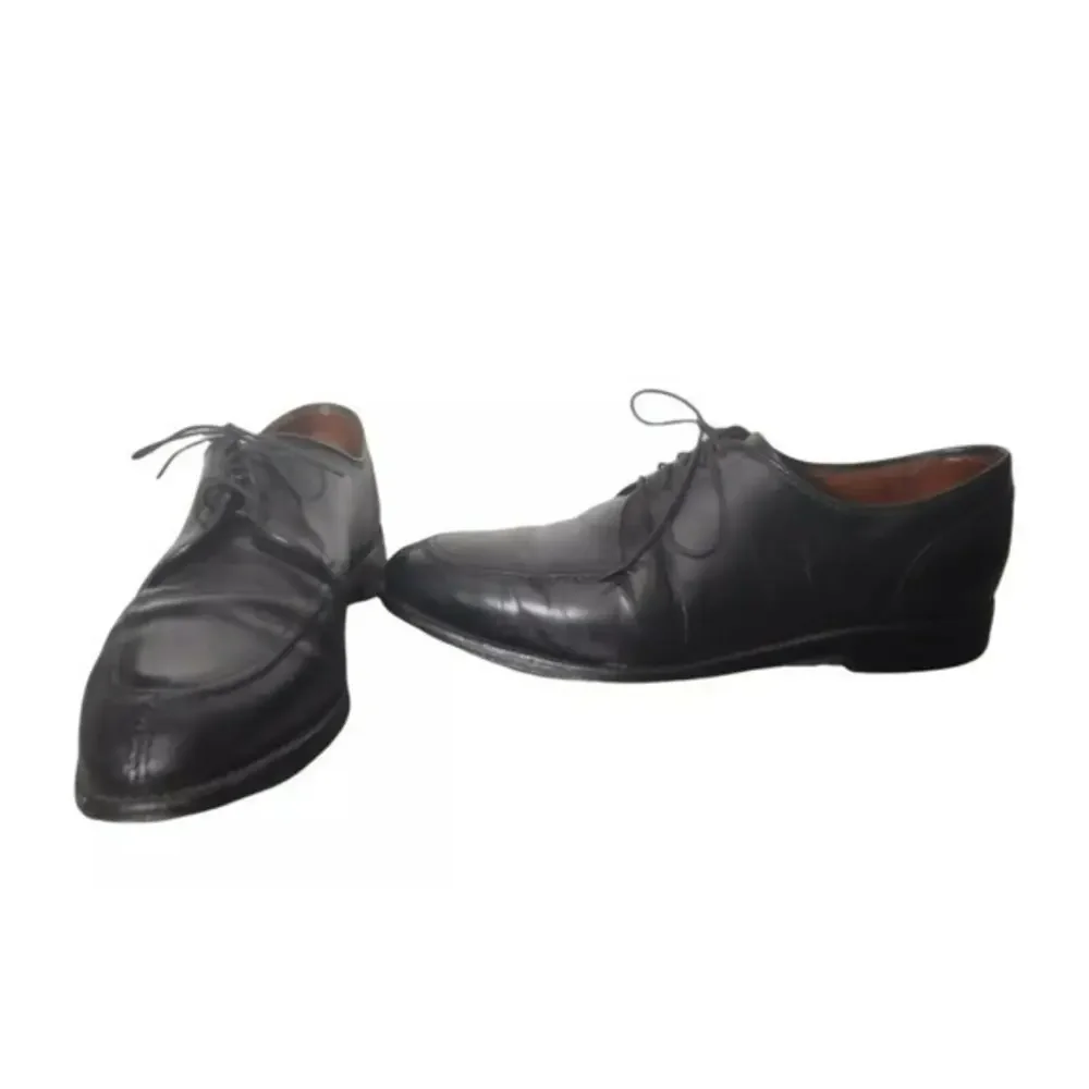 Allen Edmonds 'LaSalle' Size 9.5 D Split Toe Derby Black‎ Leather Dress Shoes